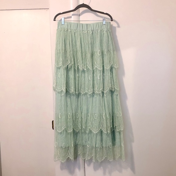 Dainty Jewells Dresses & Skirts - Dainty Jewells Lace Ruffle Skirt